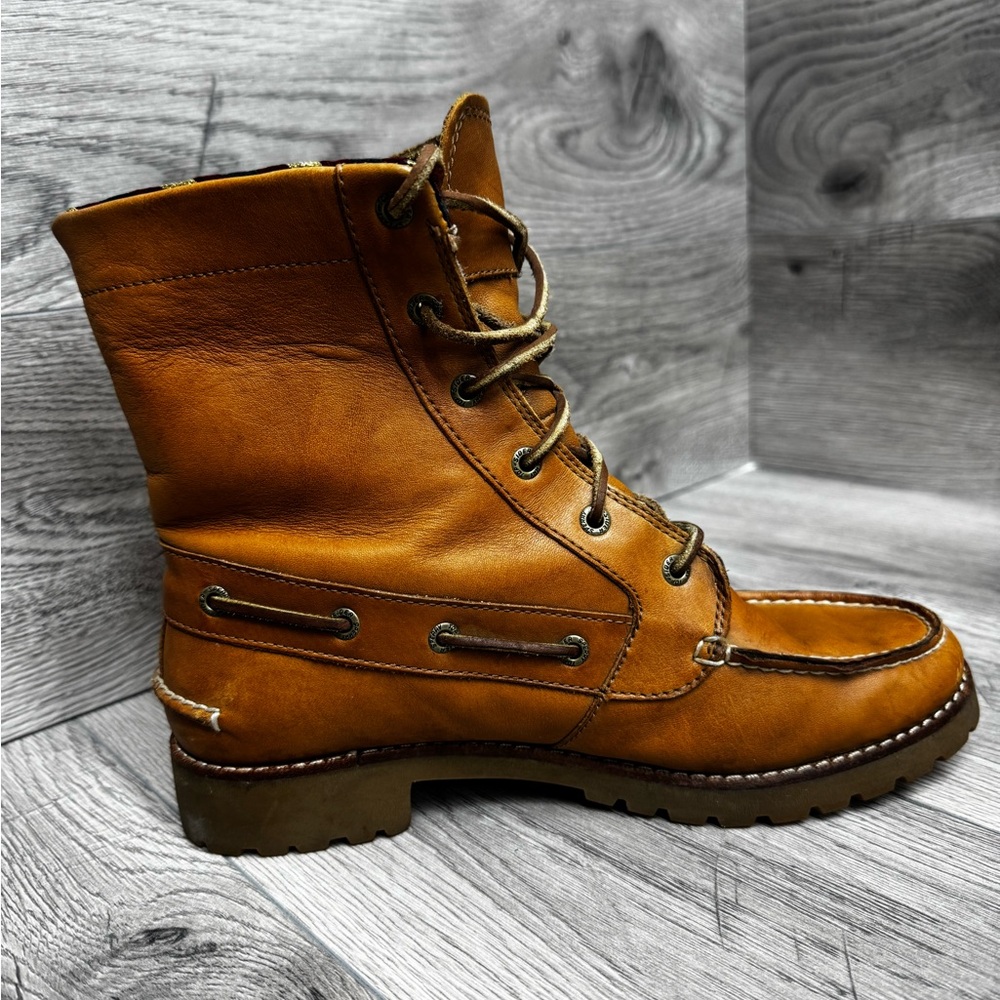 Sperry Womens top sider lug chukka leather boots size 7.5 - Picture 4 of 11